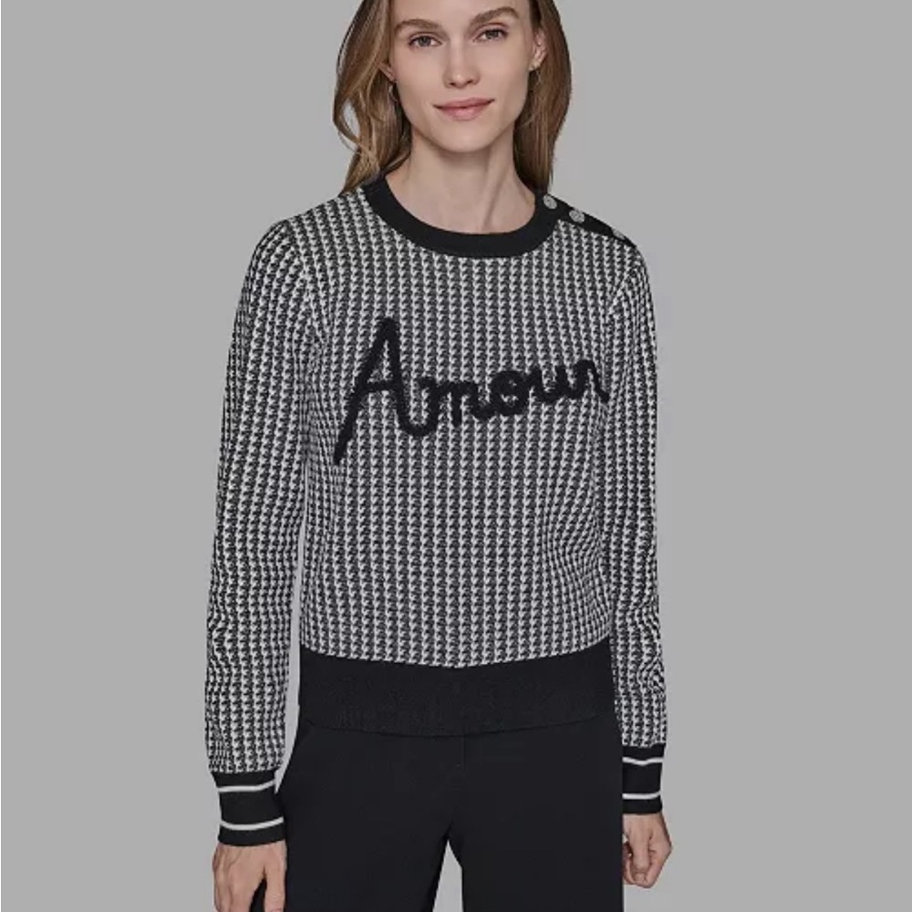 KARL LAGERFELD PARIS
Women's Amour Script Crewneck Sweater